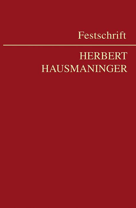 Festschrift Herbert Hausmaninger