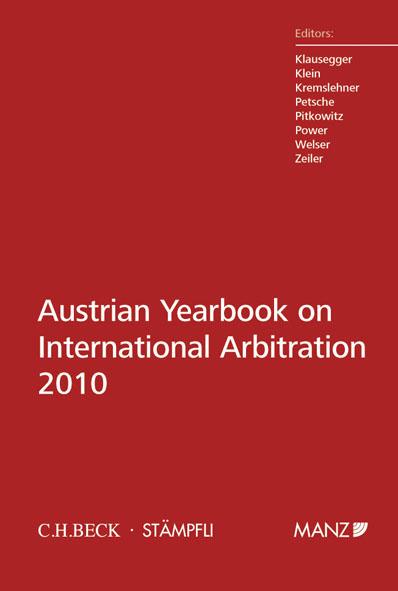 Austrian Yearbook on International Arbitration 2010