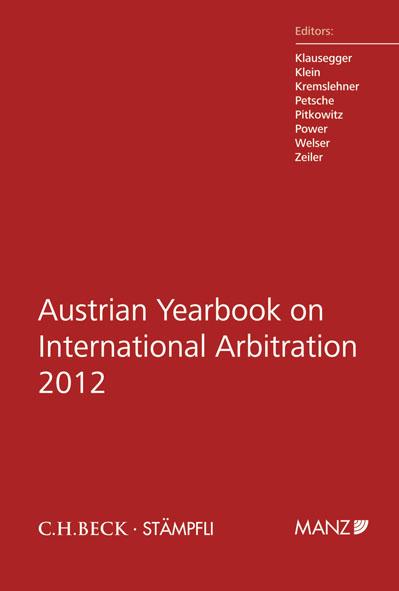 Austrian Yearbook on International Arbitration 2012