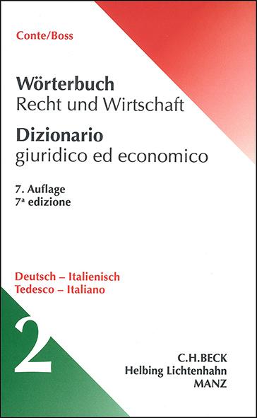 Wörterbuch Recht und Wirtschaft Deutsch - Italienisch