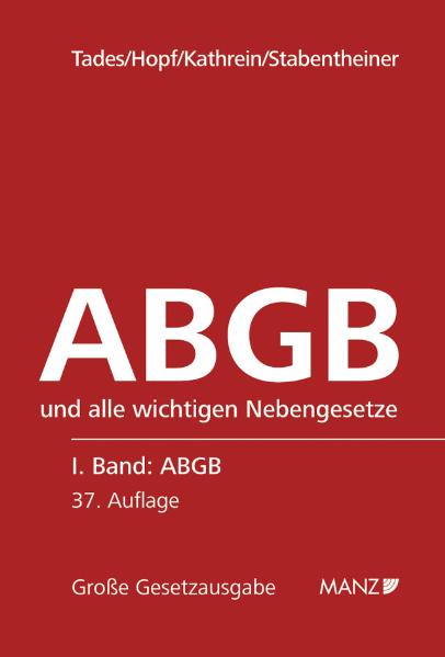 Das Allgemeine bürgerliche Gesetzbuch ABGB 2 Bände im Schuber