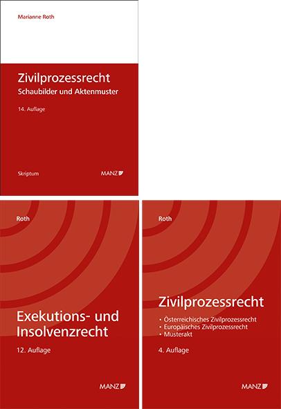 PAKET: Zivilprozessrecht 4.Auflage+ Zivilprozessrecht Schaubilder und Aktenmuster 14.Auflage+ Exekutions-und InsolvenzR 12.Auflage