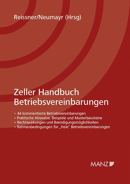 Zeller Handbuch Betriebsvereinbarungen