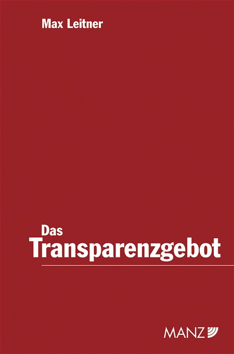 Das Transparenzgebot