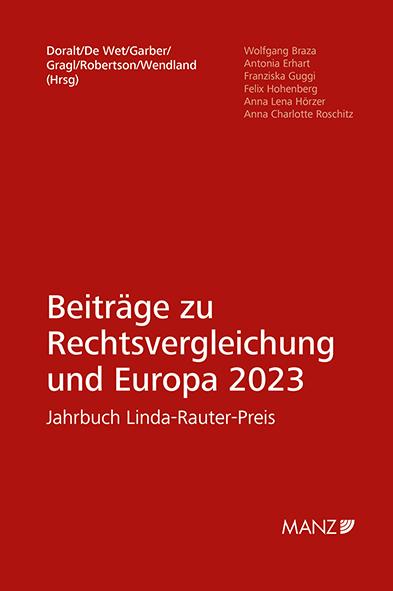 Beiträge zur Rechtsvergleichung und Europa 2023 Jahrbuch Linda-Rauter-Preis