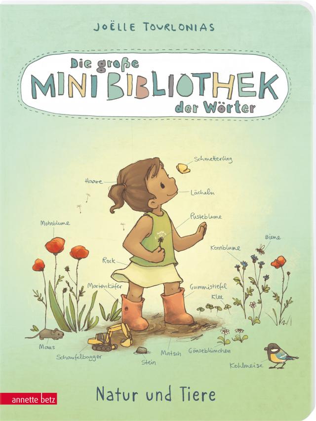 Die große Mini-Bibliothek der Wörter - Natur und Tiere: Pappbilderbuch für Kinder ab 24 Monaten (Die Mini-Bibliothek der Wörter)