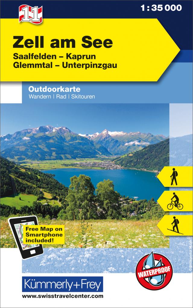 Zell am See Nr. 11 Outdoorkarte Österreich 1:35 000
