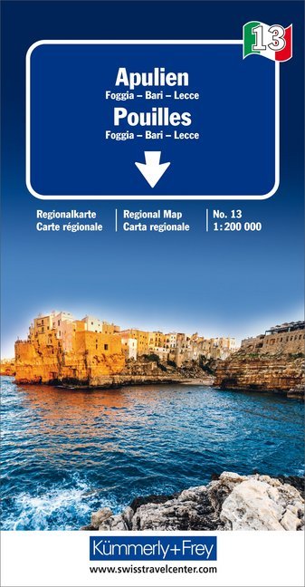 KuF Italien Regionalkarte 13 Apulien 1 : 200 000