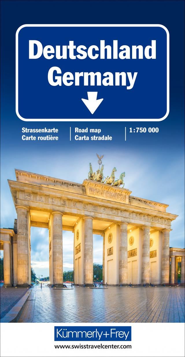 Deutschland Strassenkarte 1:750 000