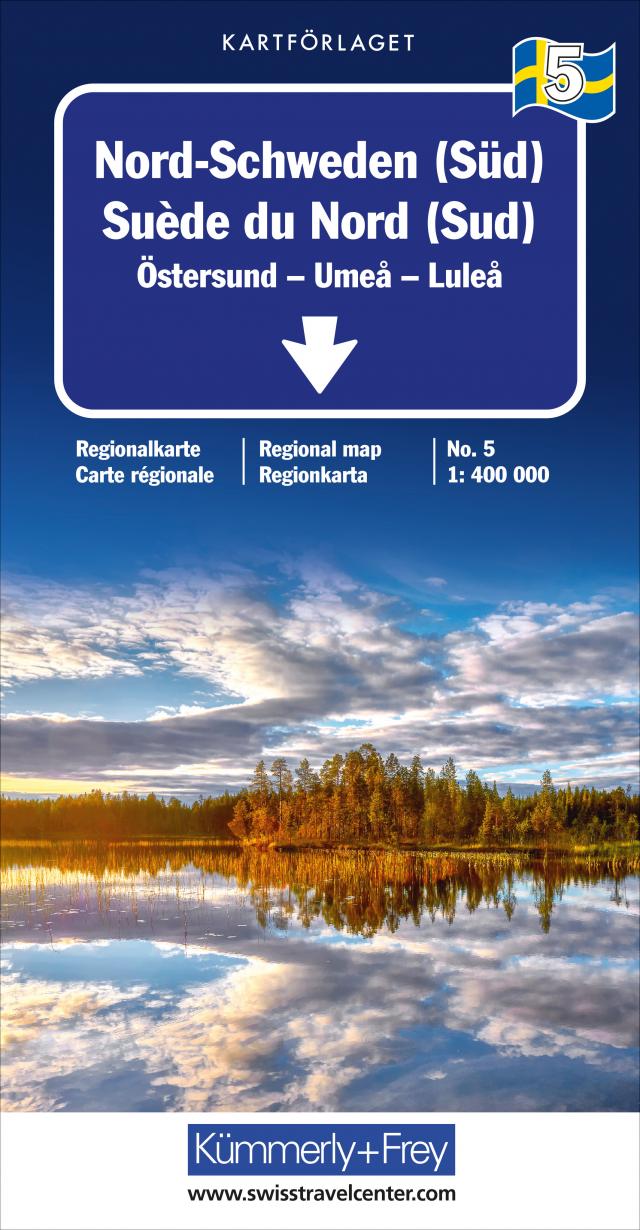 Nord-Schweden (Süd) Nr. 05 Regionalkarte Schweden 1:400 000