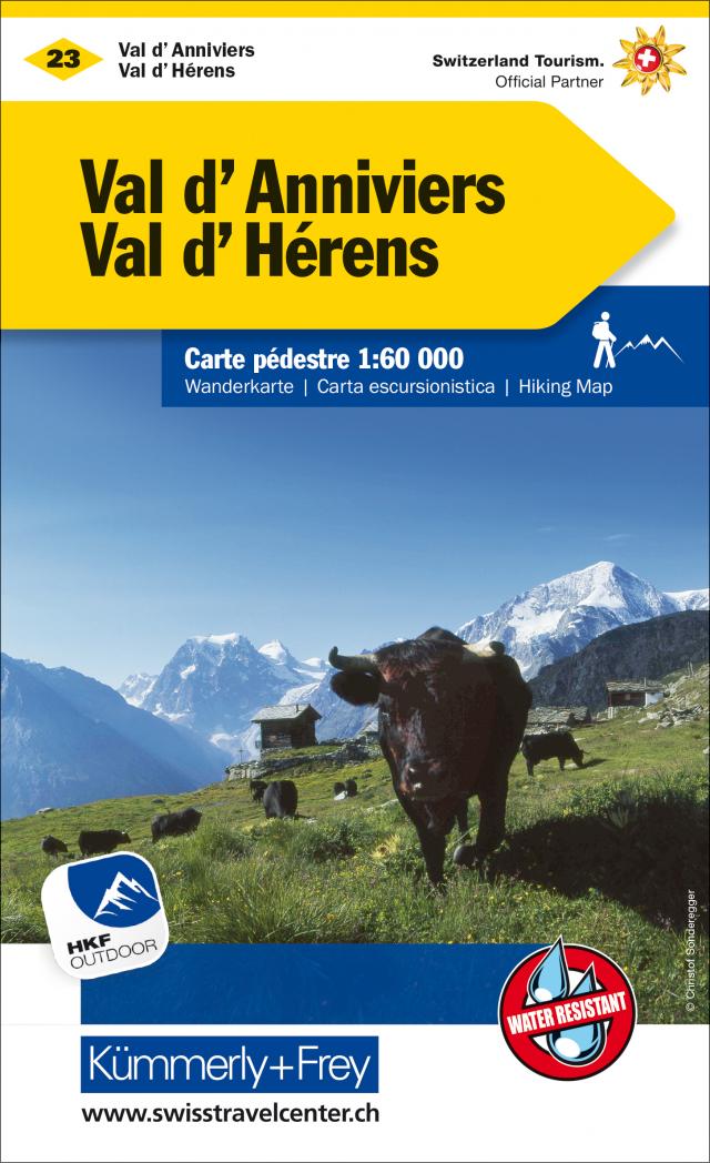 Val d'Anniviers - Val d'Hérens Nr. 23 Wanderkarte 1:60 000