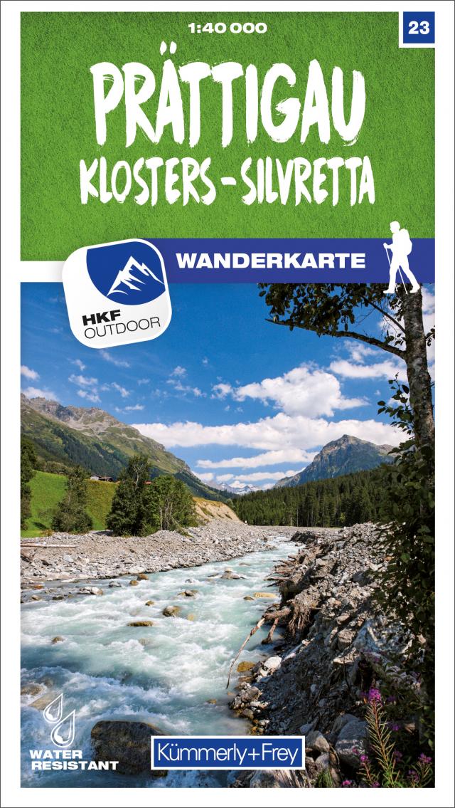 Prättigau - Klosters - Silvretta Nr. 23 Wanderkarte 1:40 000
