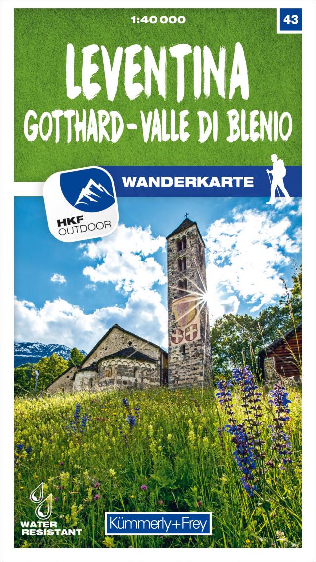 Leventina Gotthard - Valle di Blenio Nr. 43 Wanderkarte 1:40 000