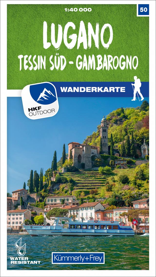 Lugano - Tessin Süd - Gambarogno Nr. 50 Wanderkarte 1:40 000