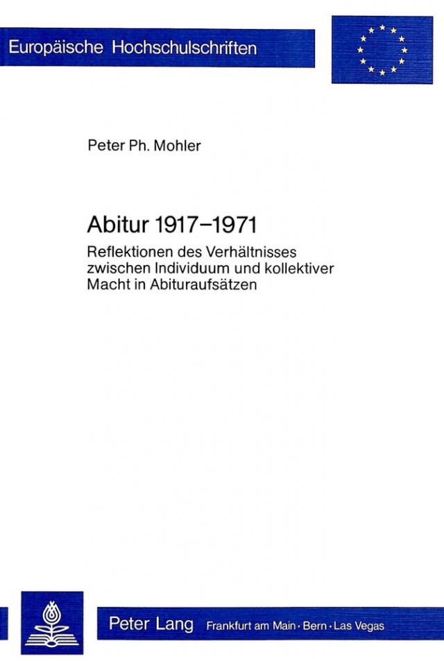 Abitur 1917 - 1971