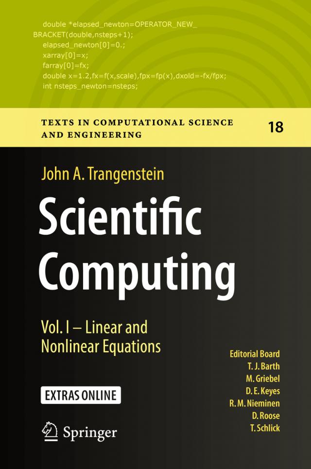 Scientific Computing Vol. I - Linear and Nonlinear Equations
