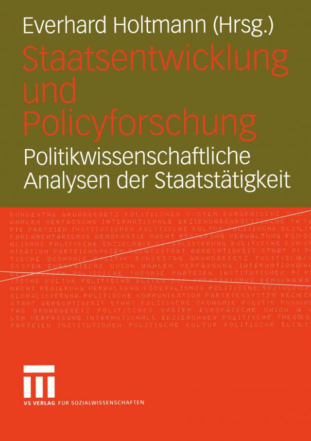Staatsentwicklung und Policyforschung