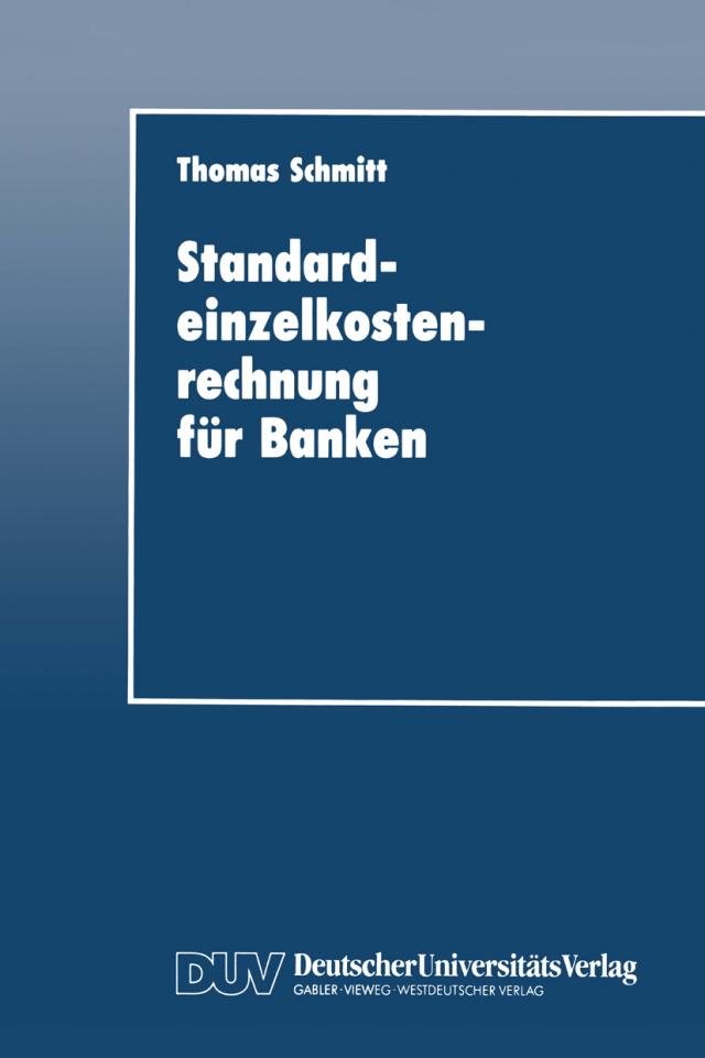 Standardeinzelkostenrechnung für Banken