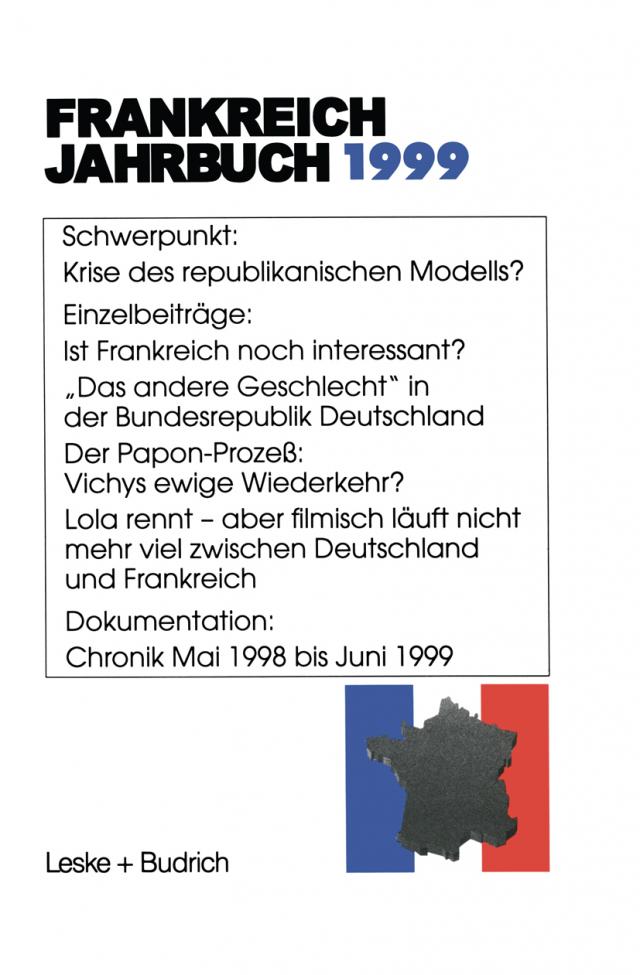 Frankreich-Jahrbuch 1999
