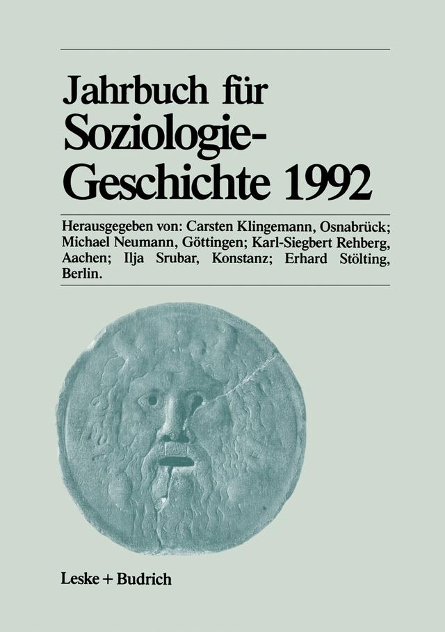 Jahrbuch für Soziologiegeschichte 1992