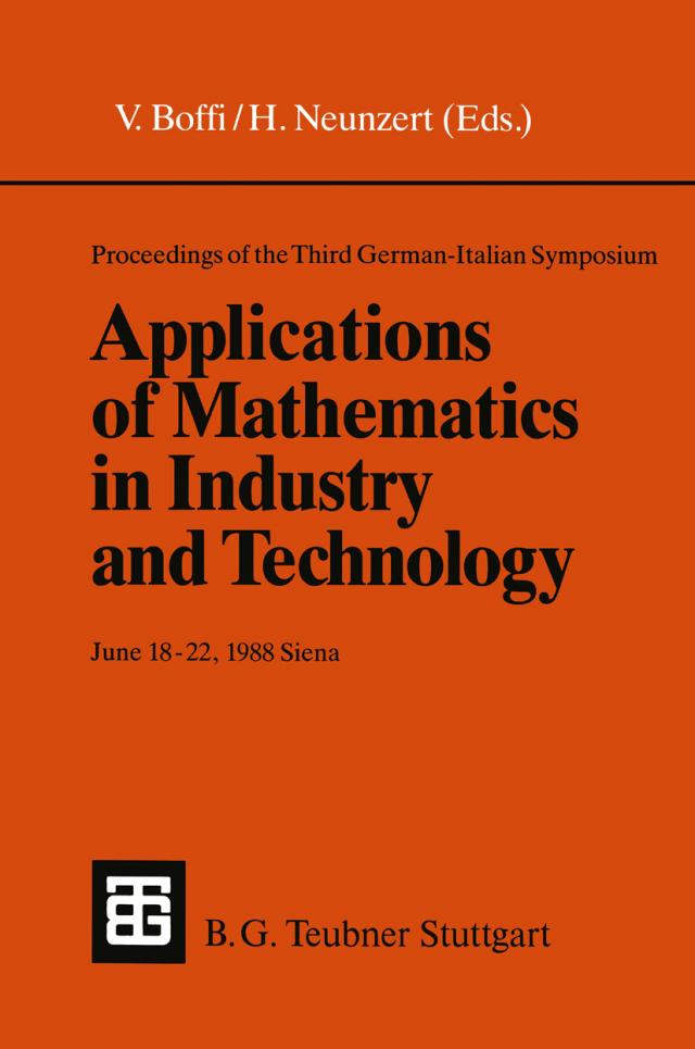 Proceedings of the Third German-Italian Symposium Applications of Mathematics in Industry and Technology