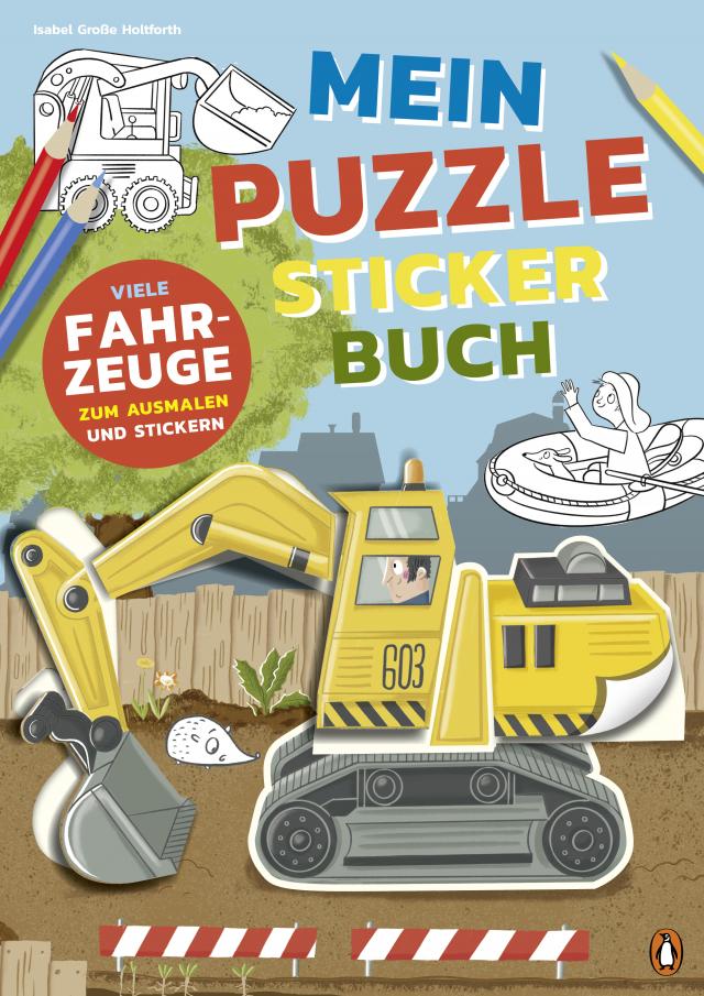 Mein bunter Puzzle-Sticker-Spaß - Fahrzeuge