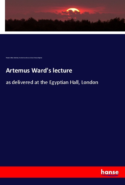 Artemus Ward's lecture