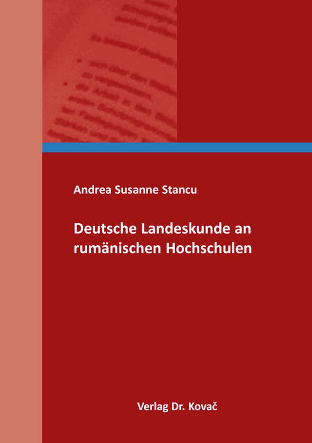 Deutsche Landeskunde an rumänischen Hochschulen