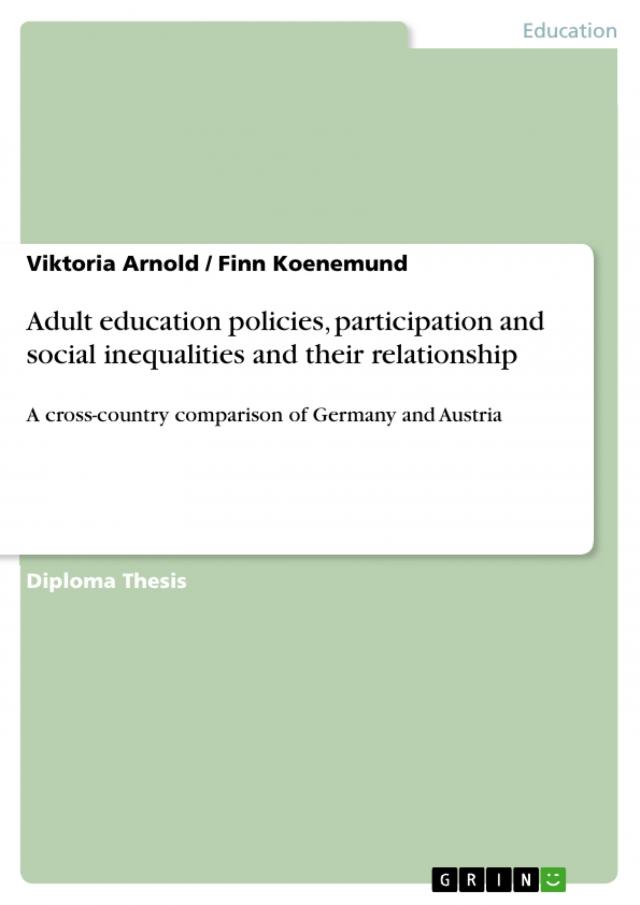 Adult education policies, participation and social inequalities and their relationship