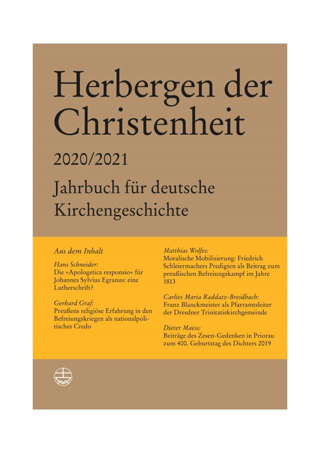 Herbergen der Christenheit 2020/2021