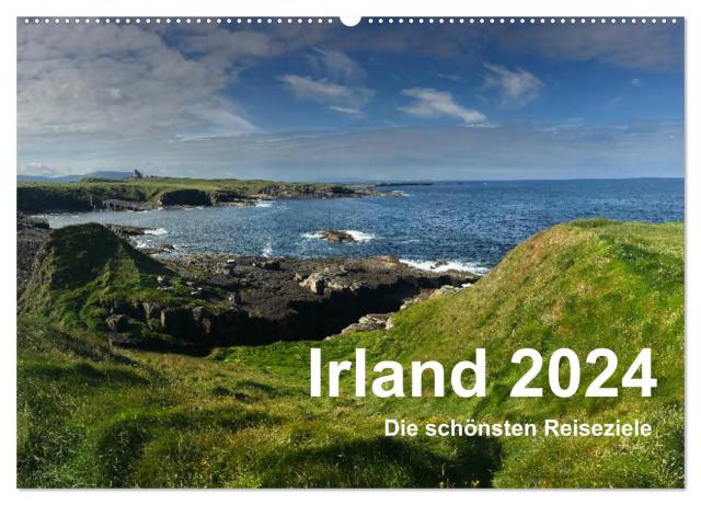 Irland 2024 - Die schönsten Reiseziele (Wandkalender 2024 DIN A2 quer), CALVENDO Monatskalender