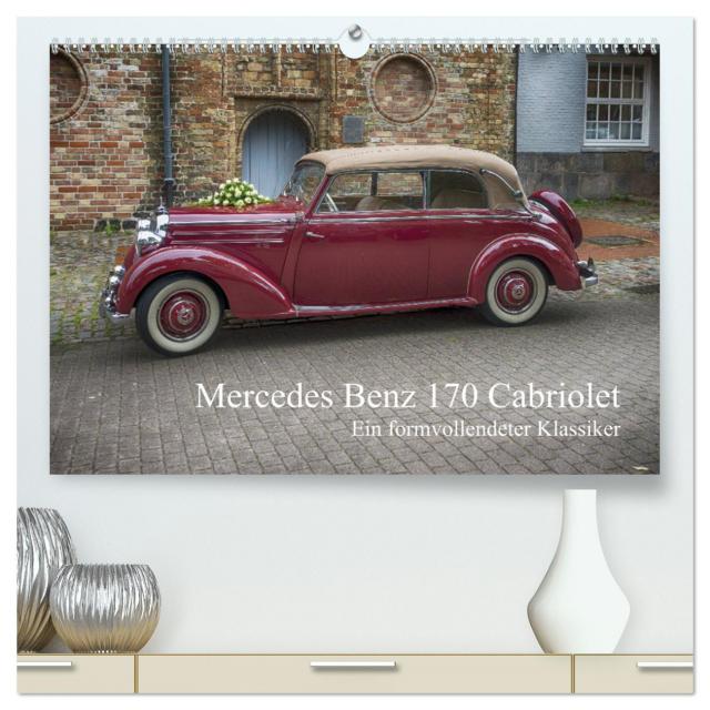Mercedes Benz 170 Cabriolet (hochwertiger Premium Wandkalender 2024 DIN A2 quer), Kunstdruck in Hochglanz
