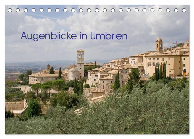 Augenblicke in Umbrien (Tischkalender 2024 DIN A5 quer), CALVENDO Monatskalender