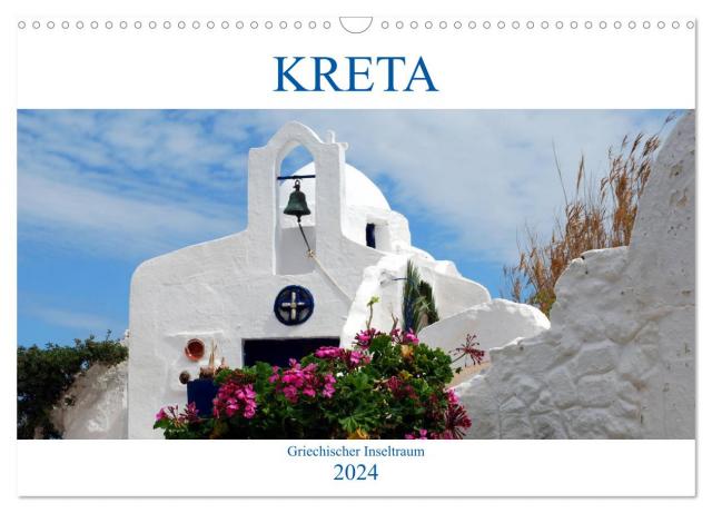 Kreta - Griechischer Inseltraum (Wandkalender 2024 DIN A3 quer), CALVENDO Monatskalender