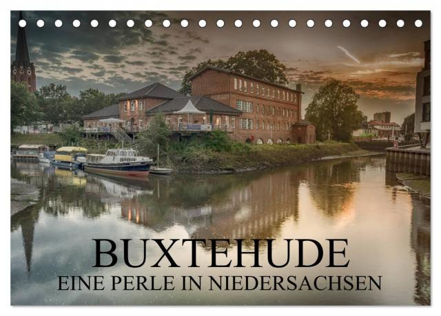 Buxtehude - Eine Perle in Niedersachsen (Tischkalender 2024 DIN A5 quer), CALVENDO Monatskalender