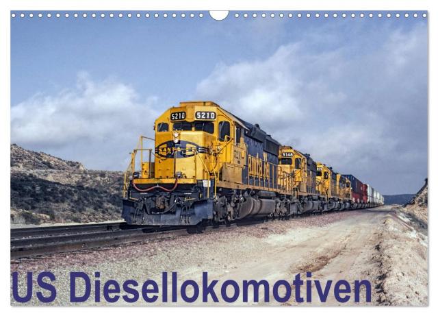 US Diesellokomotiven (Wandkalender 2024 DIN A3 quer), CALVENDO Monatskalender
