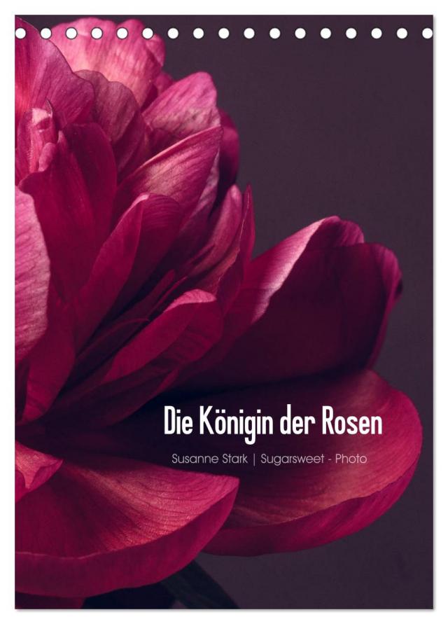 Die Königin der Rosen (Tischkalender 2024 DIN A5 hoch), CALVENDO Monatskalender