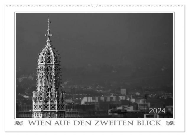 Wien auf den zweiten Blick (Wandkalender 2024 DIN A2 quer), CALVENDO Monatskalender
