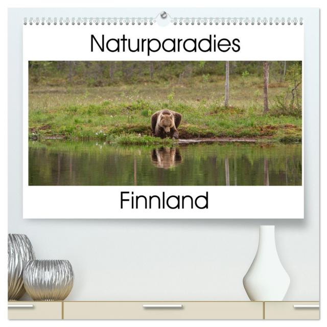 Naturparadies Finnland (hochwertiger Premium Wandkalender 2024 DIN A2 quer), Kunstdruck in Hochglanz