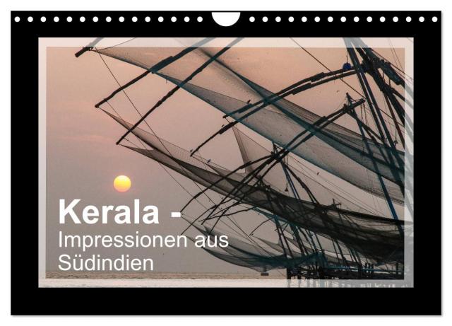 Kerala - Impressionen aus Südindien (Wandkalender 2024 DIN A4 quer), CALVENDO Monatskalender
