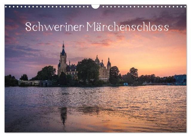 Schweriner Märchenschloss (Wandkalender 2024 DIN A3 quer), CALVENDO Monatskalender