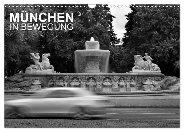 München in Bewegung (Wandkalender 2024 DIN A3 quer), CALVENDO Monatskalender