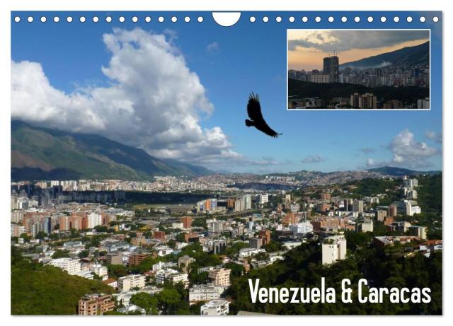 Venezuela & Caracas (Wandkalender 2024 DIN A4 quer), CALVENDO Monatskalender