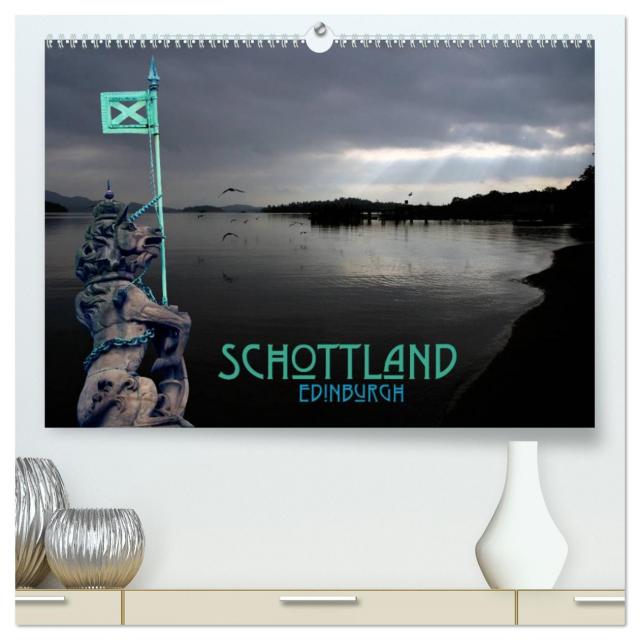 Schottland und Edinburgh (hochwertiger Premium Wandkalender 2024 DIN A2 quer), Kunstdruck in Hochglanz