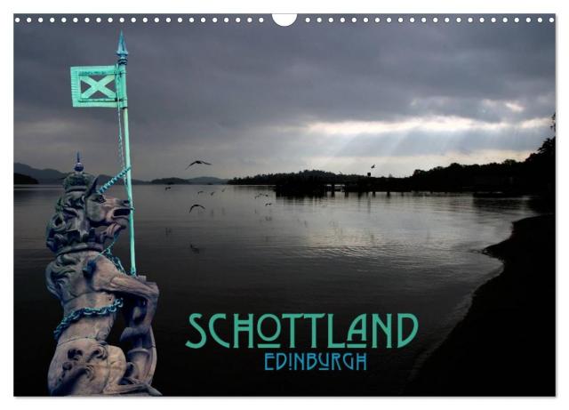 Schottland und Edinburgh (Wandkalender 2024 DIN A3 quer), CALVENDO Monatskalender