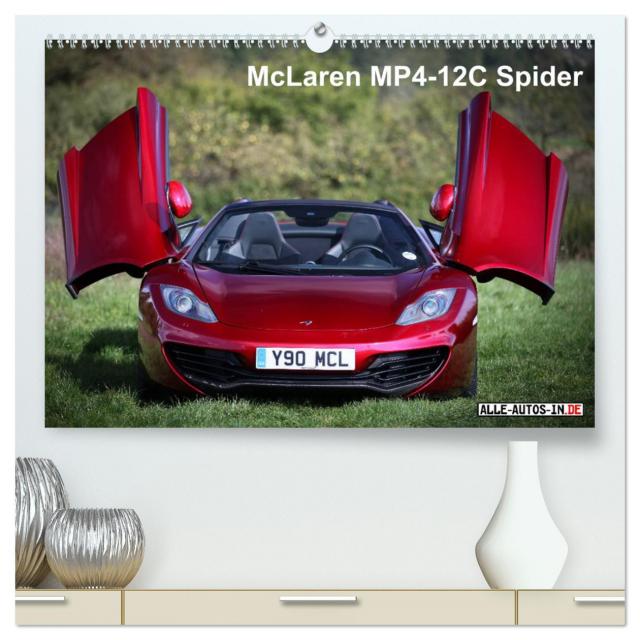 McLaren MP4-12C Spider (hochwertiger Premium Wandkalender 2024 DIN A2 quer), Kunstdruck in Hochglanz