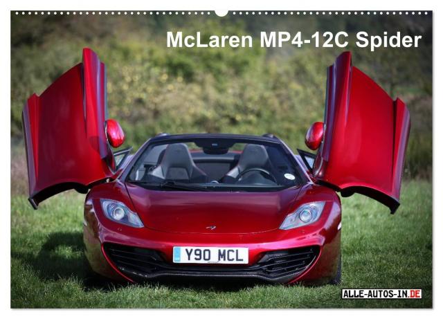 McLaren MP4-12C Spider (Wandkalender 2024 DIN A2 quer), CALVENDO Monatskalender