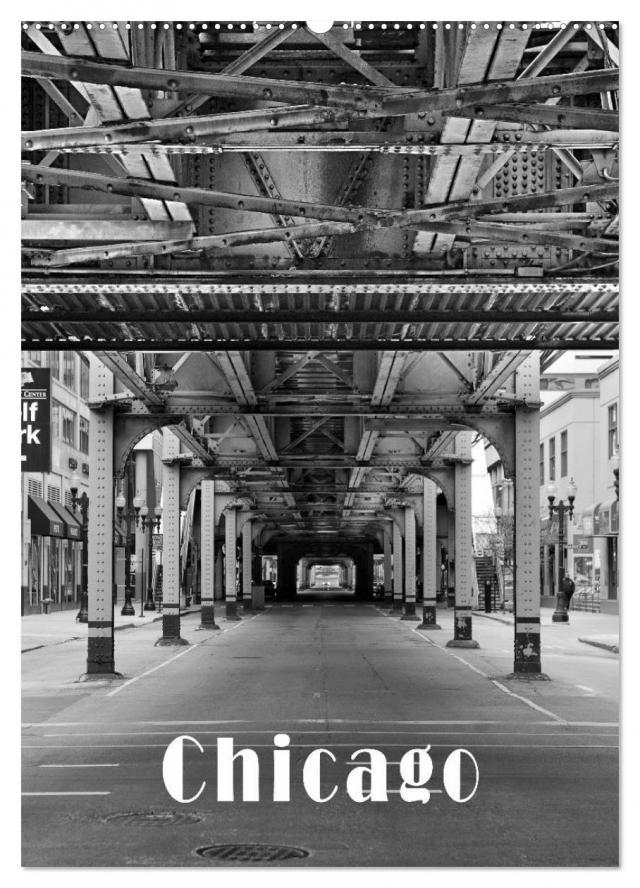 Chicago 2024 (Wandkalender 2024 DIN A2 hoch), CALVENDO Monatskalender