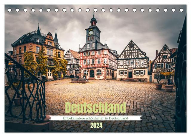 Unbekanntere Schönheiten in Deutschland (Tischkalender 2024 DIN A5 quer), CALVENDO Monatskalender