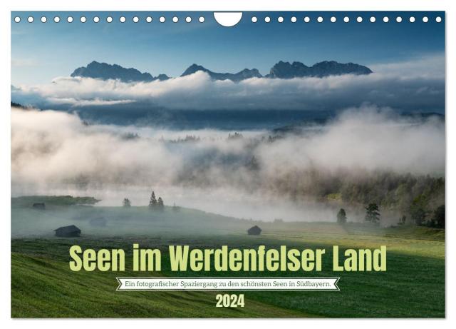 Seen im Werdenfelser Land (Wandkalender 2024 DIN A4 quer), CALVENDO Monatskalender